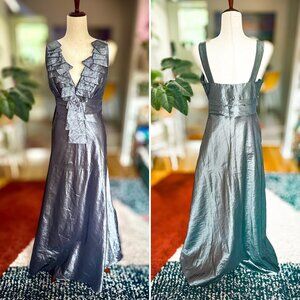 Adoro Silver Gown – Elegant Brazilian Made | Size Medium